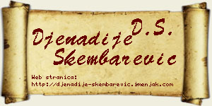 Đenadije Škembarević vizit kartica